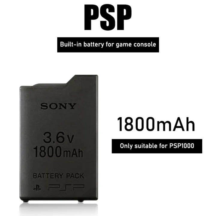 Sony stamina battery pack 3.6V 1800 for Sony PSP1000 PSP PlayStation Gamepad Portable Rechargeable battery