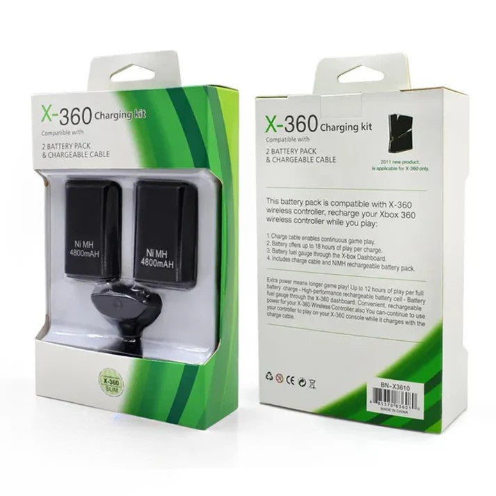 3 in 1 battery kit for Xbox 360 Wireless Controller