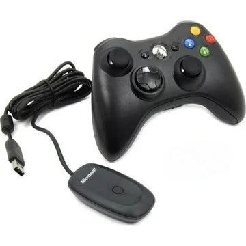 Xbox 360 Wireless Controller, 2.4GHz Dual Vibration Xbox 360 Game Controller with Receiver Remote Gamepad Joypad for Xbox 360 Slim PS3 and PC Windows 7/8/10 -No Audio Jack