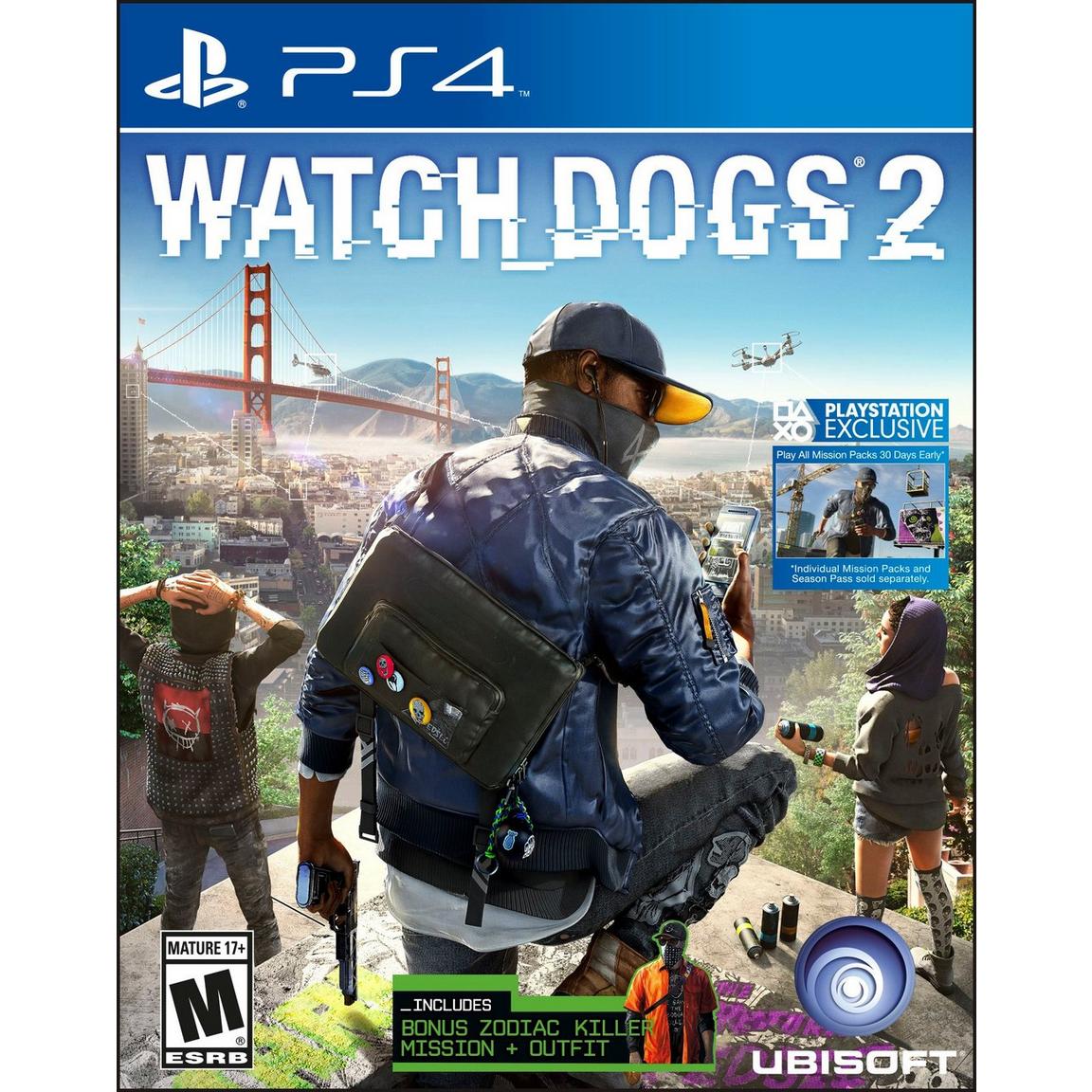 PLAYSTATION 4 DVD WATCH DOGS 2 PS4 GAME